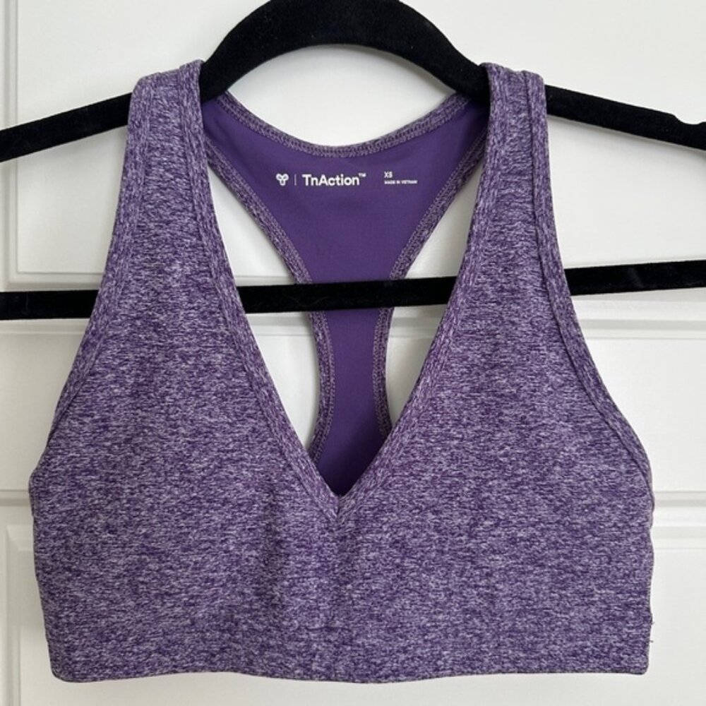 TNA Purple Racerback Sports Bra